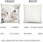 Watercolor Floral Throw Pillow Covers 20x20 Set of 6, Nature Home Decor - Image 6