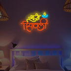 Happy Diwali Neon Sign, Festival Of Light Led Sign for Wall Decor Dimmable Indian Diwali Neon Light for Festival Wall Bedroom Door Window Party Decoration - Image 7