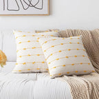 YEENAASY Boho Throw Pillow Covers 18x18 Set of 2 Farmhouse Pillow Cases - Image 6