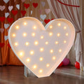 Maxcheck 4FT Marquee Large Light up Decoration, Balloon Frame with Bulb Light String Foam Marquee Signs for Valentine's Eid Birthday Engagement Baby Shower Party Decorations(Cute Heart) by Maxcheck