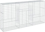 vidaXL Gabion Basket with Cover 118.1"x19.7"x59.1" Galvanized Iron by vidaXL