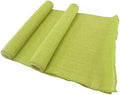 BambooMN Green 15" x 88" Vintage Burlap Table Runner for Rustic Wedding Bridal Shower Bachelorette Graduation Party Table Decor Decorations, 6 Pieces by BambooMN