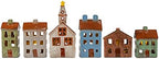 Mark Feldstein Village Houses & Church LED Tea Light Figurines, 12 Pc - Image 5