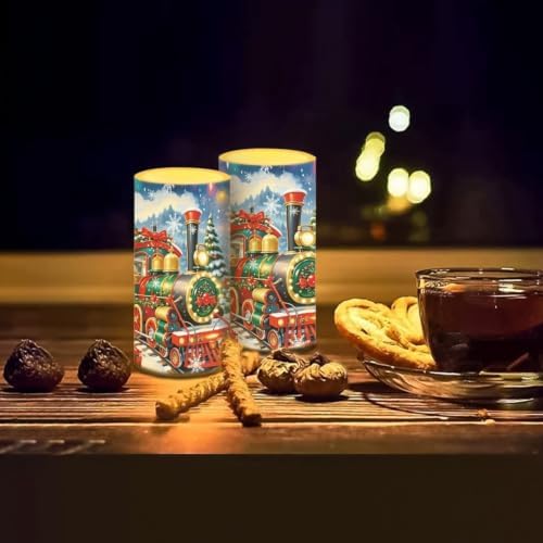 Christmas Decor Flickering Flameless Candles with Remote Timer - Image 7