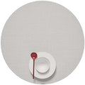 Chilewich Mini Basketweave Placemats, Round Woven Placemats Set of 4 by Chilewich
