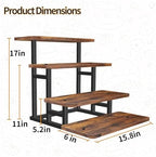 Lily Cupcake Stand for 50 Cupcakes, 2 PACK Wooden Dessert Table Display Set for Wedding Cupcake Tower, Stepped Tiered Tray Stand 4 Tier Risers Display Stands Serving Trays for Party Market Display - Image 2