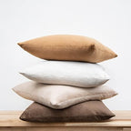 MONDAY MOOSE Decorative Throw Pillow Covers Cushion Cases, Set of 4 Soft Velvet Modern Designs, Mix and Match for Home Decor, Pillow Inserts Not Included (16x16 inch, Brown/Beige) - Image 7