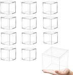 KissYou Acrylic Box Large Clear Display Box with Lids Party Decorations Candy Boxes Transparent Square Cube Storage Contanier Graduation Gift Box by KissYou