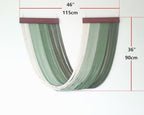 Tie-Dye Macrame Wall Hanging Large 46" Wx36 L Dip Dye Yarn Tapestry Home Boho Wall Decor Ombre Art Headboard Bedroom Living Room Apartment,Green - Image 3
