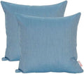 Outdoor/Indoor Sunbrella Throw Pillows Square Set of 2 Pieces 16 inch x 16 inch Cast Horizon - Cover Only, Insert Not Included by Unknown