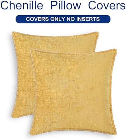CaliTime Decorative Couch Throw Pillow Covers 22 X 22 Inches Gold - Image 6