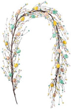 Glitzhome 6ft Easter Garland Decorations Egg & Berries Garland for Easter Spring Party Holiday Fireplace Mantel Front Door Table Decor by Glitzhome