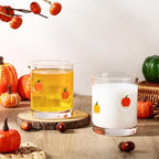 Skylety 2 Pcs Pumpkin Icon Juice Glasses Fall Halloween Drinking Cups by Skylety