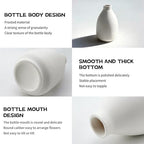 White Bud Vases Set of 12, Small Ceramic Mini Pottery Vases - Image 4