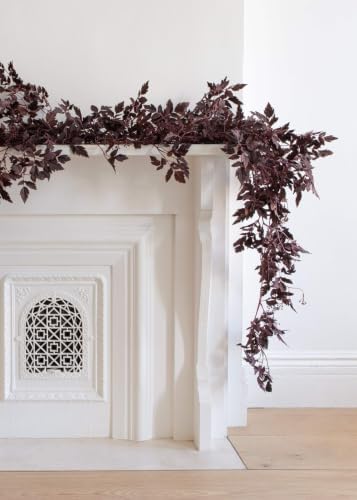 Afloral Plum Cimicifuga Seeded Garland - 6' - Image 2