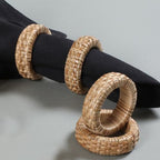Goroly Home Rattan Napkin Rings Set of 24 for Wedding Party Decoration, Napkin Holder for Table Decoration, Christmas Table Decorations, Thanksgiving Home Decor (Brown) - Image 7