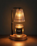 Candle Warmer Lamp with Timer & Dimmer for Yankee Candles, Adjustable Height Candle Warmer for Jar Candles, Wax Melt Lamp for Cozy Home Decor & Gifts,Glass, 2 Bulbs by Unknown