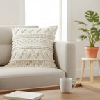 · REDEARTH · Textured Handwoven Throw Pillow Cases - Scandi Chic Natural - Image 3