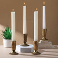 Mumufy Set of 4 Brass Candlestick Holders, Antique Taper Candle Holders by Mumufy