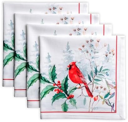 Maison d' Hermine Cloth Napkins Set of 4 Reusable 100% Cotton (20" x 20") by MaisondHermine
