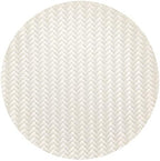 Restaurantware Round White Woven Pearl Placemat, 15 in, 6 Pack - Image 2