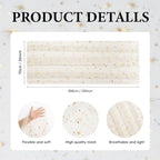 Artoid Mode 6PC Gold Stars Beige Gauze Table Runner 120 Inch 10FT, Reversible Glitter Sheer Dining Wedding Holiday Birthday Table Decor for Home Party - Image 5