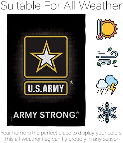 U.S. Army House Flag - Pack Armed Forces Rangers United State American Military Veteran Retire Official USA Vintage Applique - Decoration Banner Small Garden Yard Gift Double-Sided Imported 28 X 40 - Image 6