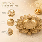 Urli Bowl for Diwali Decoration Perfect for Home Décor,Pooja,Festival(Leaf) - Image 5