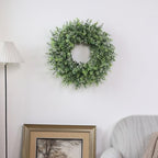 26'' Artificial Eucalyptus Wreath with Seeds for Front Door Decor(Green) - Image 6