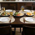 homing Heat Resistant Oval Placemats Set of 6, Beige - Image 2