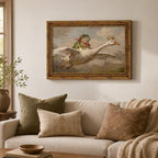 Gold Framed Frog Riding Goose Wall Art, Whimsical Canvas Print, 24x16 - Image 3