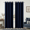 KOUFALL Navy Blue Curtains 90 Inches Long for Living Room Blackout 52 Inch Wide Curtains for Bedroom Window,52x90 in Length by KOUFALL