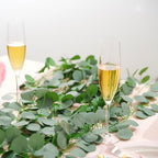 CQURE 72 Pack 504Ft Eucalyptus Garland,Artificial Eucalyptus Leaves Table Greenery Garland Wreath Vines for Wedding Party Table Fireplace Bedroom Wall Room Decor - Image 5