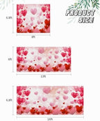 Valentine's Day Garage Door Banner Cover 7 x 8 ft, Romantic Red and Pink Hearts Valentine Garage Door Decorations Pink Backdrop Decor for Party Holiday Anniversary - Image 6
