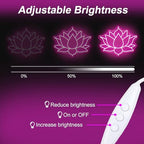 Geometric Lotus Flower Neon Sign – Mandala Style LED Wall Light Dimmable - Image 6