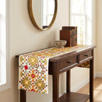 Boho Embroidered Long Dining Table Runner, 14 x 94 Inch - Image 2