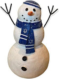 Hanukkah Jewish Snowman Figurine Collectible Decor Winter Decoration 7.5" (Snowman Tall) by STC+World