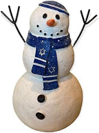 Hanukkah Jewish Snowman Figurine Collectible Decor Winter Decoration 7.5" (Snowman Tall) by STC+World