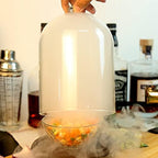 Smoke Glass Cloche with Walnut Base for Food Smoking, Cocktails & Display - Image 4