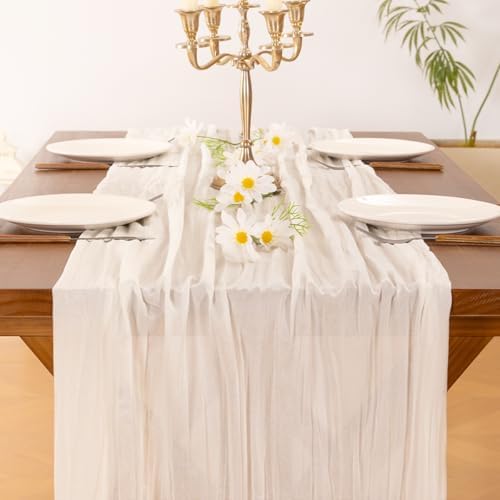 10 Pack Cheesecloth Table Runner Fall Boho Gauze Wedding Party Home Decor - Image 5