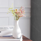White Ceramic Bud Vase Set of 12 DIY Matte Flower Vases - Image 5