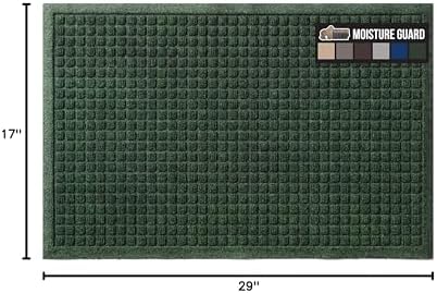 GORILLA GRIP® HydroABSORB Door Mat for Indoor Outdoor Use, 29x17 Green - Image 2
