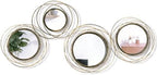 Hicarer 4 Pcs Decorative Wall Mirror Round Modern Circle Mounted Mirror Metal Wall Art Decor for Bedroom Living Room Entryway Dining Room Hallway (Bronze) - Image 2