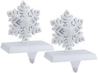 2 pcs Lighted Snowflake Christmas Stocking Holders for Mantel - LED Snowflake Stocking Holder Set - Christmas Stocking Hangers for Mantel - Metal Fireplace Hooks for Christmas Decorations - Image 5