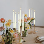 WPONSZU 50 Pack Ivory Taper Candles, 7-8 Hours Burn Time, Unscented, Smokeless and Dripless, 4/5 x 10 Inch for Christmas,Household,Dinner,Wedding,Valentine's Day,Party and Home Décor Candlesticks - Image 3
