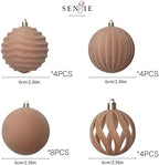 20Pcs Velvet Ornaments for Christmas Tree,2.36In Christmas Ornaments Set - Image 4