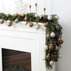 24 Pcs Neutral Christmas Ornament 2.36'' Textured Tree Decor,Earthy - Image 6