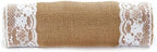 MDS 10 PCS 100% Natural Burlap Table Runners 12" x 72" with Lace, Rustic Farmhouse Country Vintage Boho Jute Runner for Wedding Reception Birthday Party Home Kitchen Dining Coffee Table Decoration - Image 3