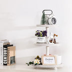 Urban Deco Wooden Tiered Tray 3-Tier Decorative Tray Farmhouse Serving Tray - Image 3