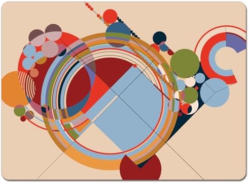 CounterArt Carpet Designs by FLW Boxed Set of 4 Hardboard Placemats by CounterArt